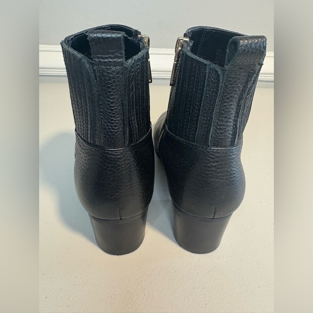 Talbots Dakota Ankle Boots | Women’s 7.5 | Black Pebbled Leather - Picture 4 of 11